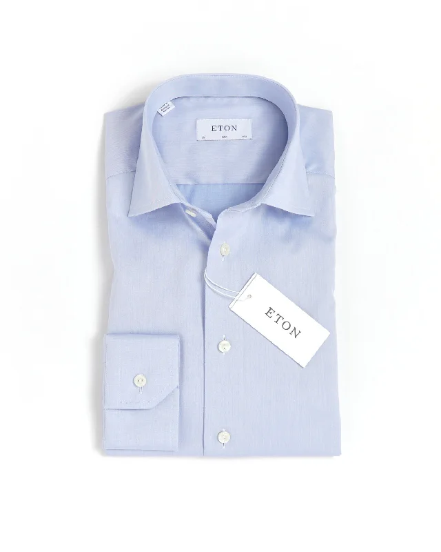 Signature Twill Light Blue Slim Dress Shirt