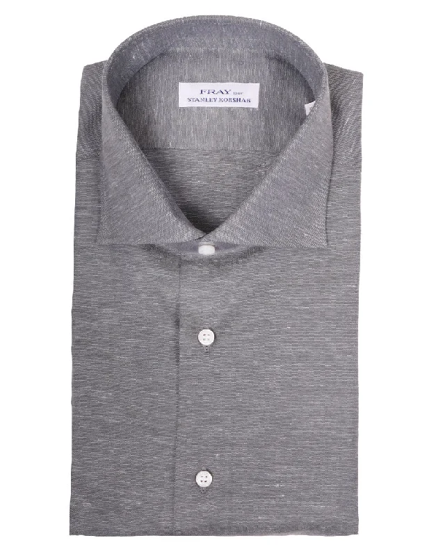 Heathered Dark Sage Short Sleeve Sportshirt