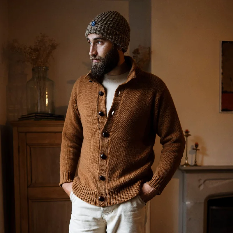 Reduced Prices Men's Suede Patch Cardigan