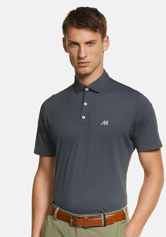 Meyer Tiger High Performance Polo Shirt, Charcoal