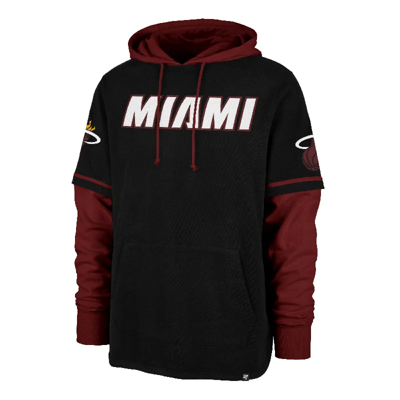Don't Delay MIAMI HEAT TRIFECTA '47 SHORTSTOP PULLOVER HOOD