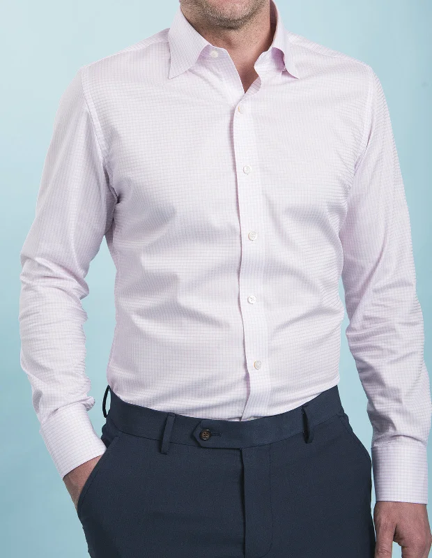 Weekend Savings Sensation Wrinkle-Resistant Twill - Pink Grid Check