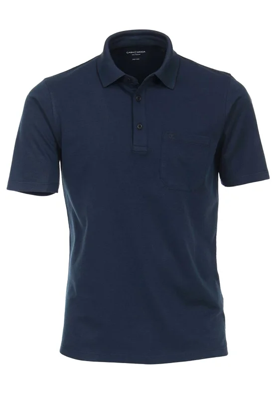 Savings Spectacular Casa Moda Pocket Polo Shirt, Navy
