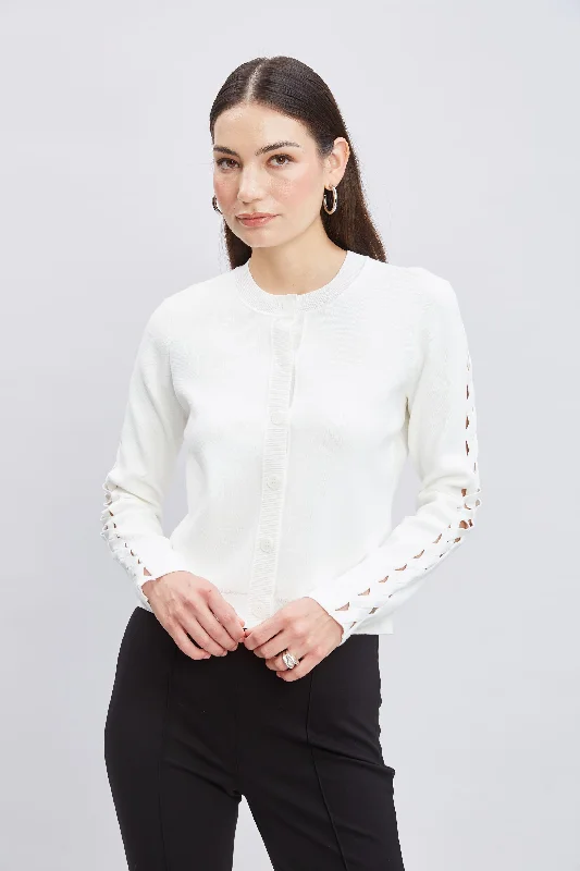Weekend Shopping Bliss Cut Out Cardigan