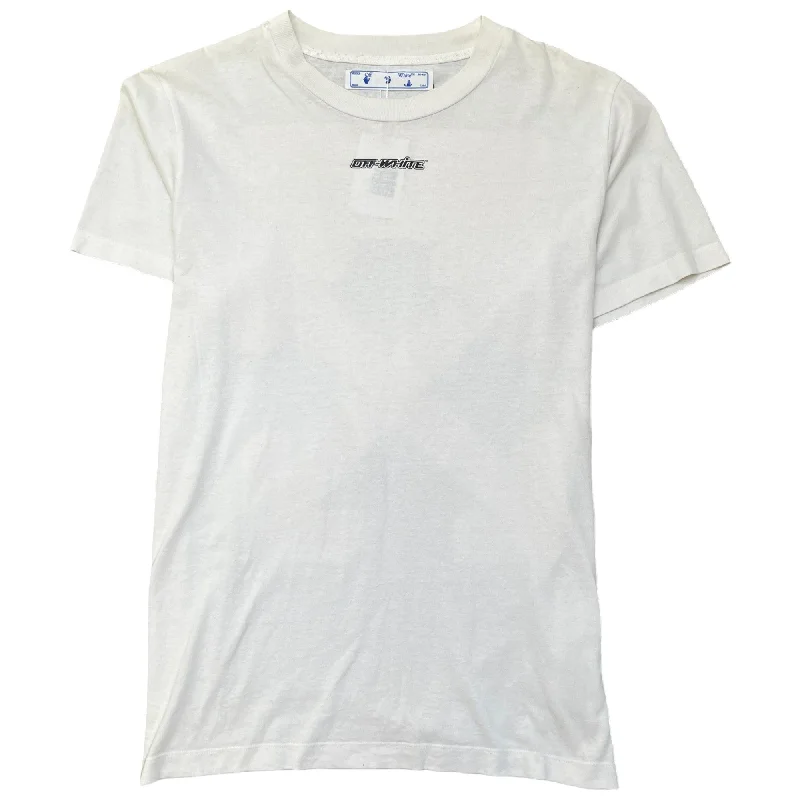 Best Bargains Men's Arrow Logo T-Shirt White Size L