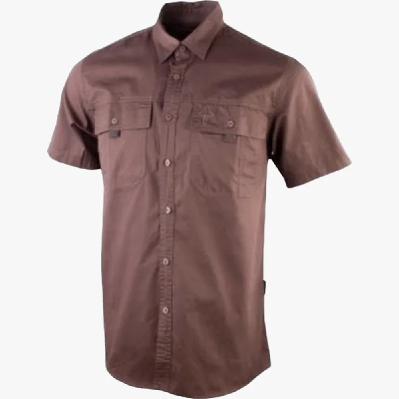 Weekend Deals That Sizzle Wildebees Mens Twill Vented Shirt Brown