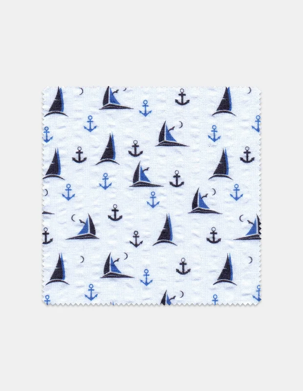 Markdowns Nautical Print Seersucker