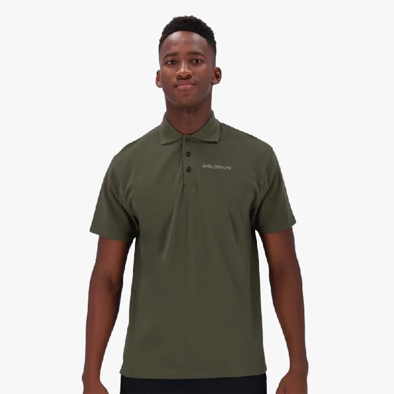 Salomon Mens Everyday Short Sleeve Golfer Grape Leaf