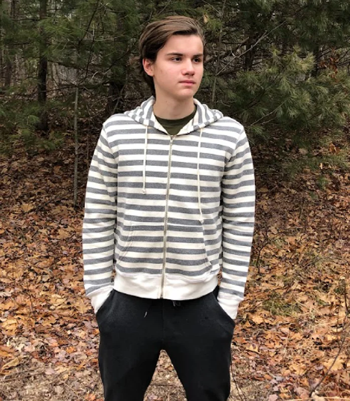 Make Your Weekend Count with Savings Mens Striped Hoodie