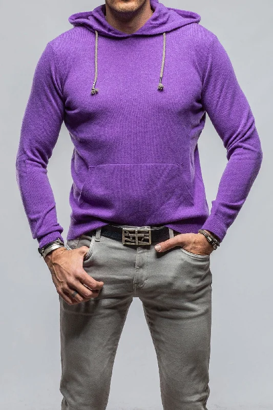 Florio II Cashmere Hoodie In Purple