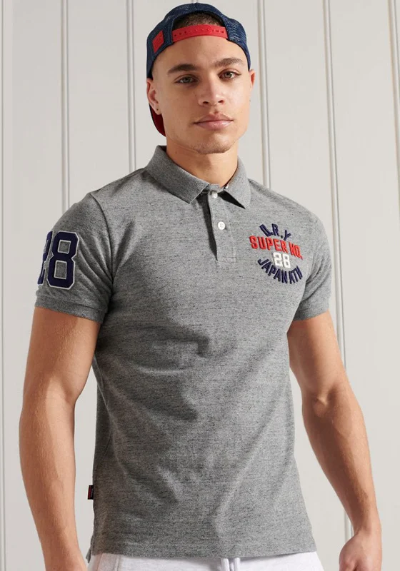 Mega Sale Superdry Classic Superstate Polo Shirt, Flint Grey