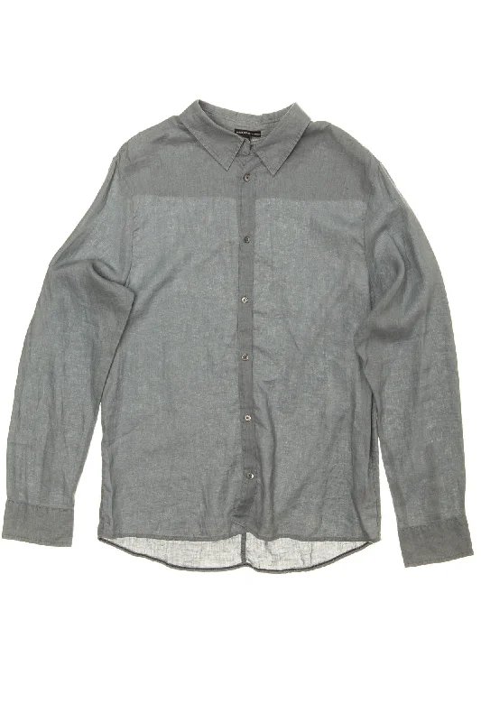 Weekend Bargains Await You James Perse - Blue Linen Button Down - US 4