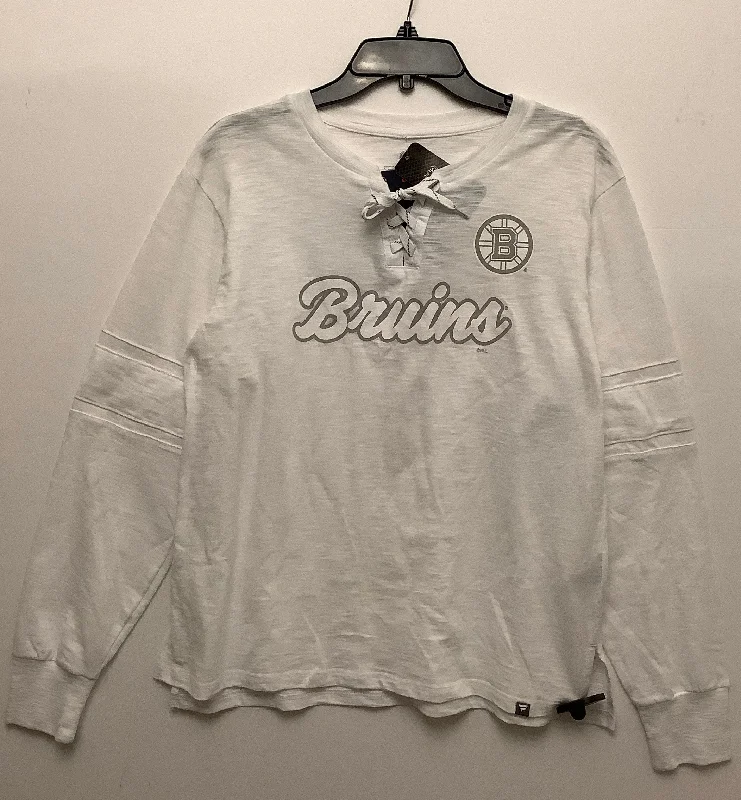 Weekend Specials to Relish Top Long Sleeve By Fanatics In White, Size: M