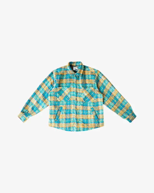 EPTM SIDE SLIT FLANNEL-TEAL