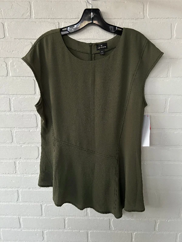 Today's Deal Top Short Sleeve By Worthington In Green, Size: M