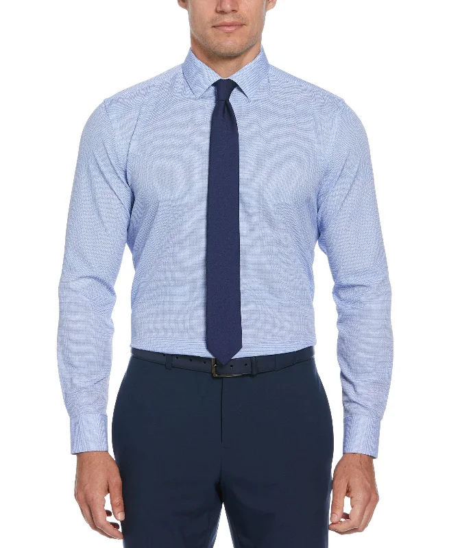 Slim Fit Total Stretch Microprint Dress Shirt