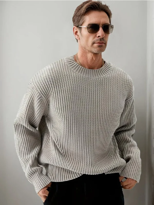 Smart Casual Minimalist Knit Pullover