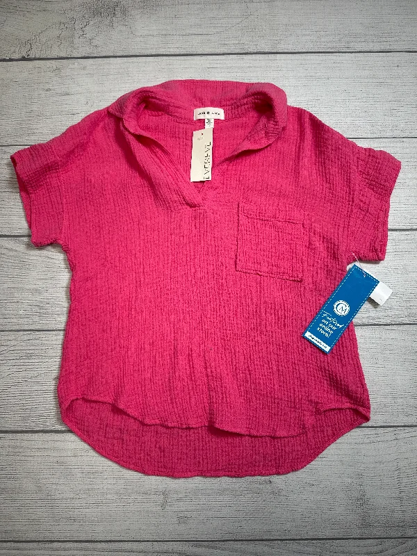 Weekend Bargains to Sizzle Top Short Sleeve By Cloth & Stone In Pink, Size: S