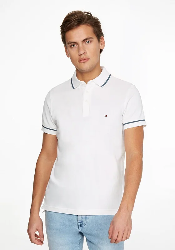 Tommy Hilfiger 1985 Tipped Slim Polo Shirt, White