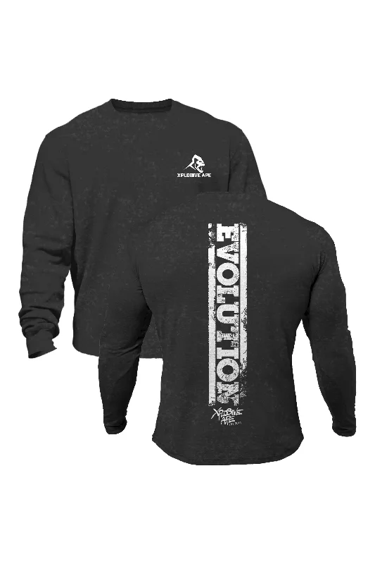 Weekend Special XAPE Evolution Acid Wash Sweatshirt - Black