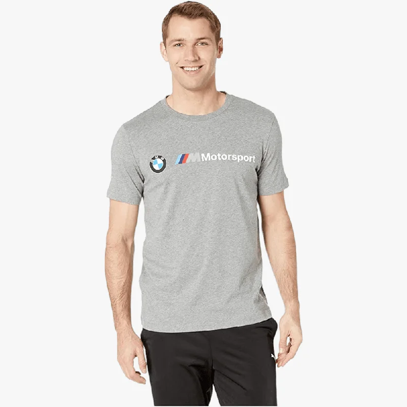 Weekend Deals That Thrill Puma Mens Bmw Mms Logo Short Sleeve Tee Medium Gray Heather