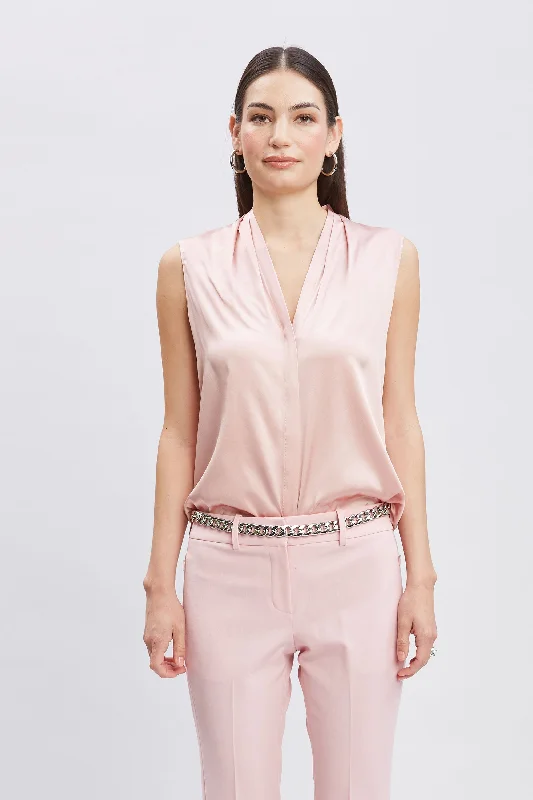 Weekend Bargains to Celebrate Sleeveless Silk Button Down Shirt