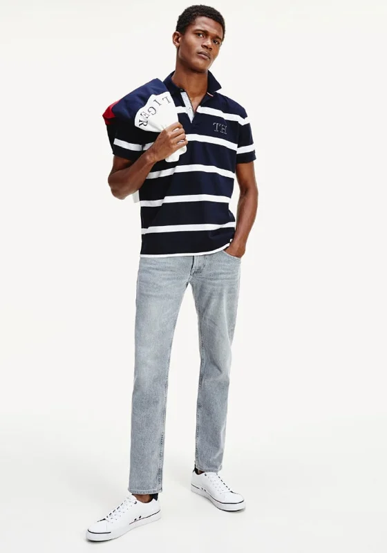 Markdowns Tommy Hilfiger Block Stripe Polo Shirt, Desert Sky