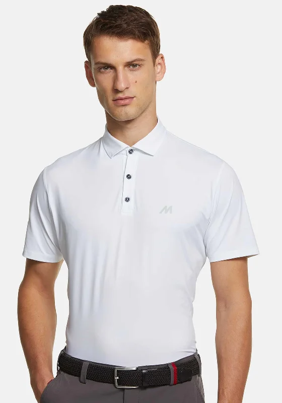 Meyer Tiger High Performance Polo Shirt, White