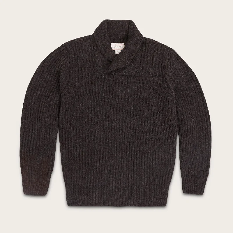 Weekend Savings Extravaganza BRISTOL SHAWL NECK SWEATER