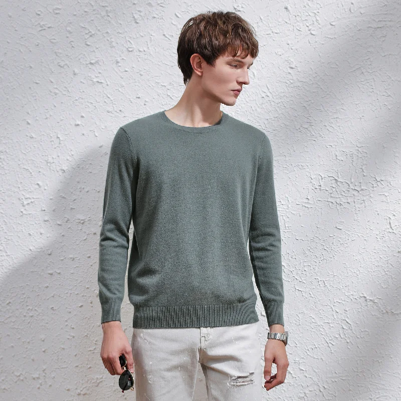 Best Seller 100% Cashmere Mens Round Neck Sweater