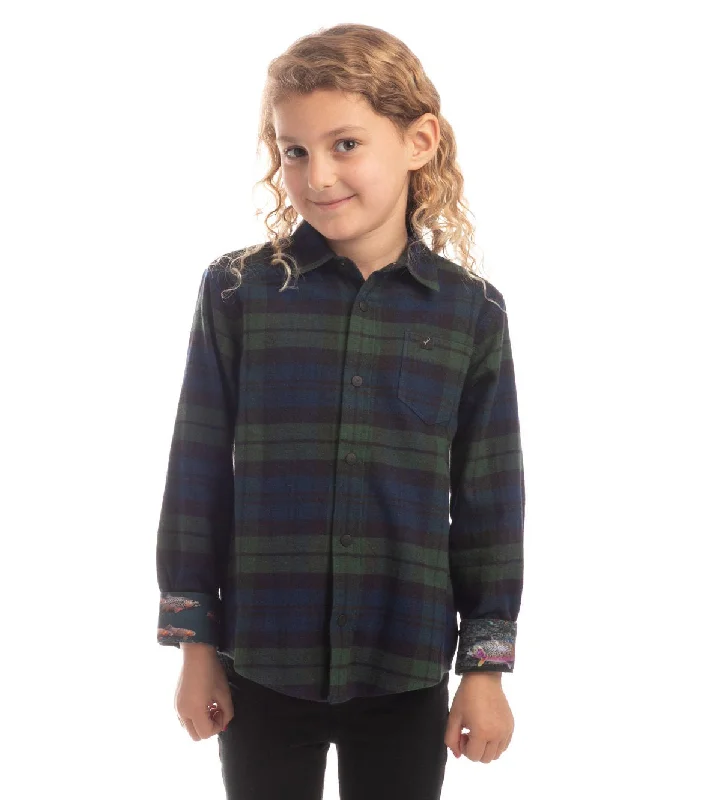 YEAR-End Clearance Toddler Cubs Flannel Shirt- Bolinas Blue