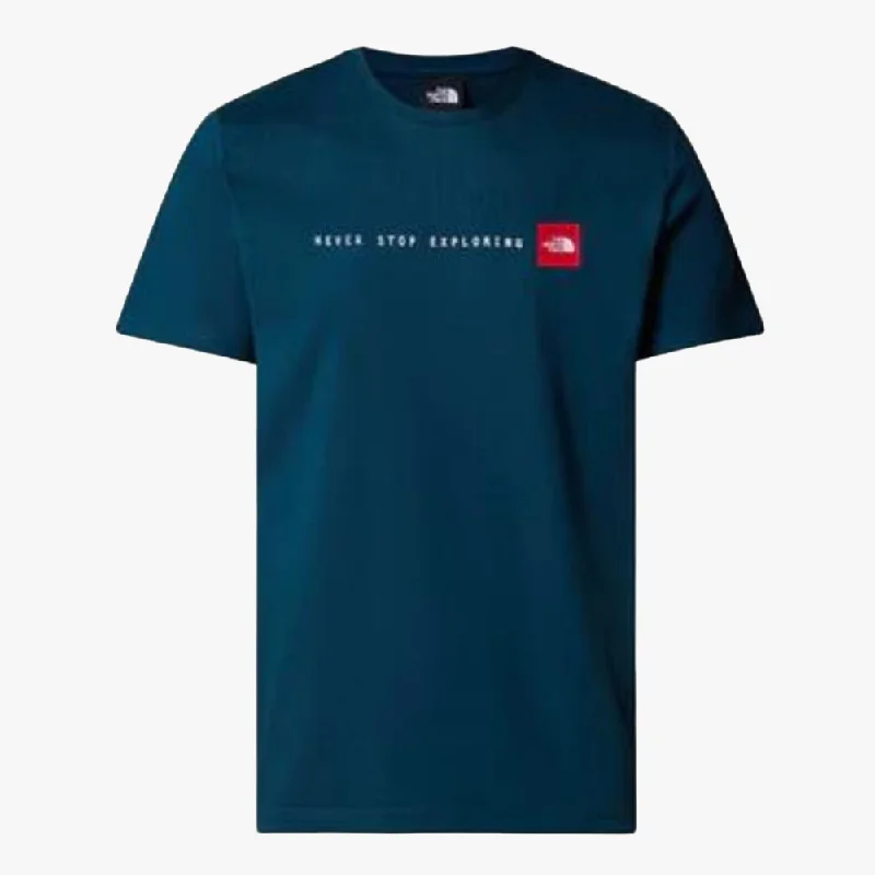 North Face Mens Never Stop Exploring Short Sleeve Tee Midnight Patrol