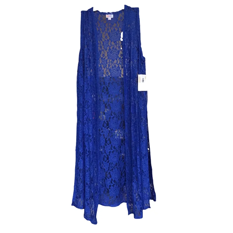 Weekend Deals That Dazzle Cardigan By Lularoe In Blue, Size: Xl