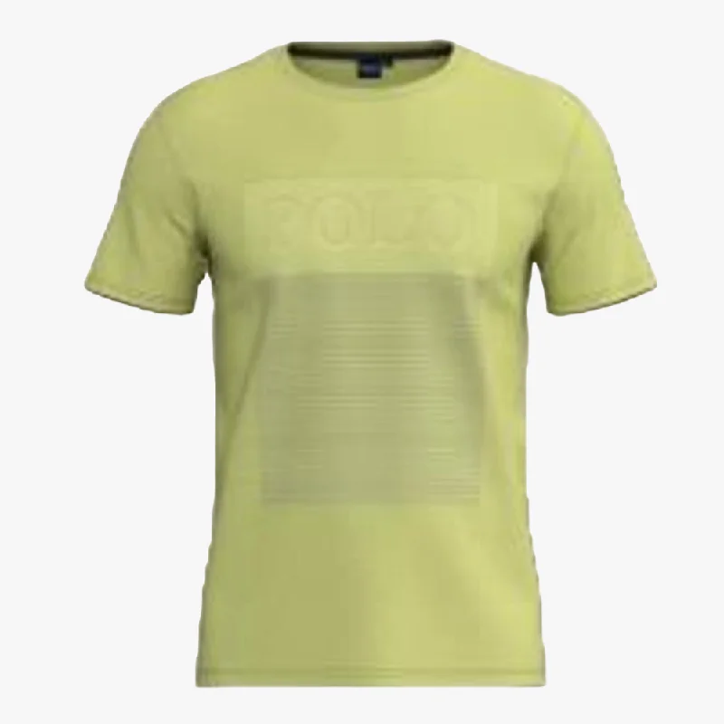 Special Price Polo Mens Graphic Logo Short Sleeve Tee Light Yellow