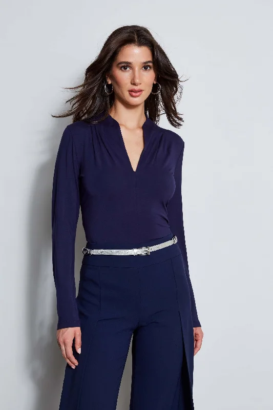 Weekend Offers That Excite Pleated Neck Knit