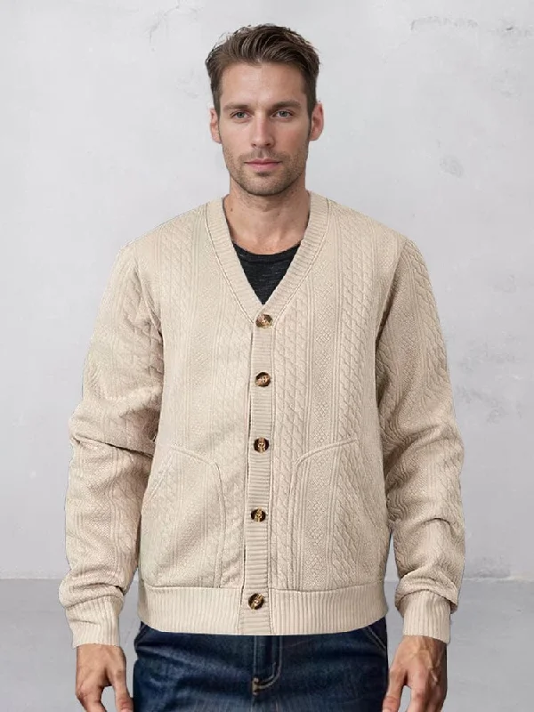 Soft Utility Jacquard Cardigan