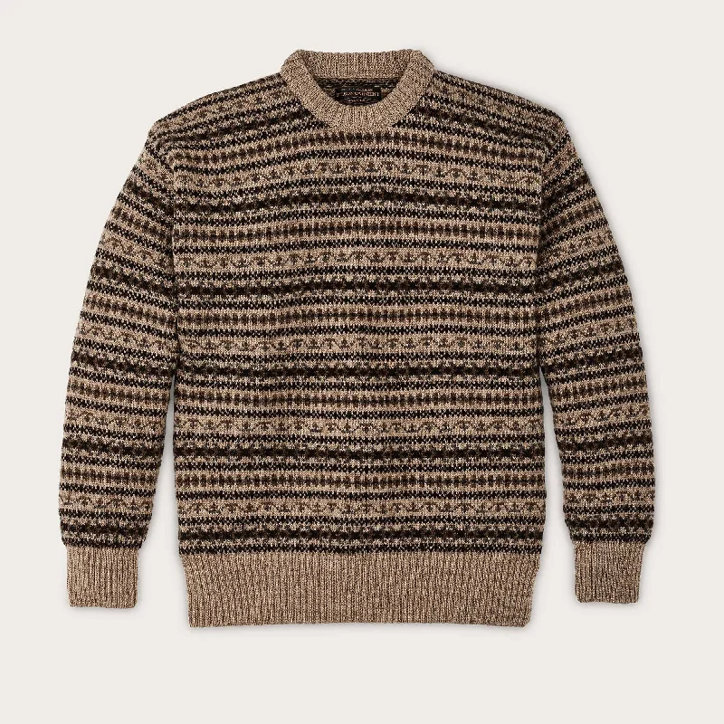 Weekend Price Cuts Galore FAIRISLE CREWNECK SWEATER