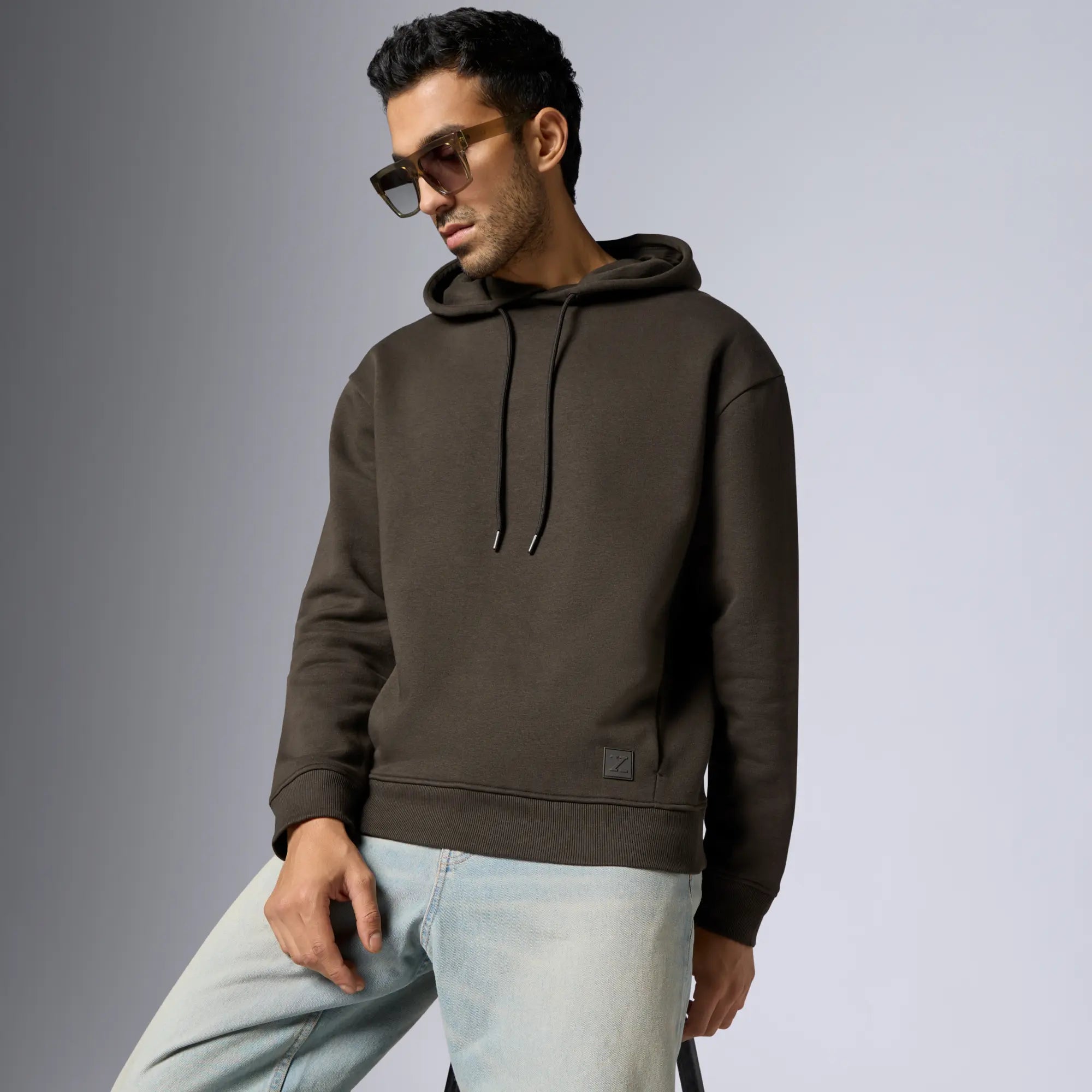 Pulse French Terry Cotton Blend Hoodies Malt Brown