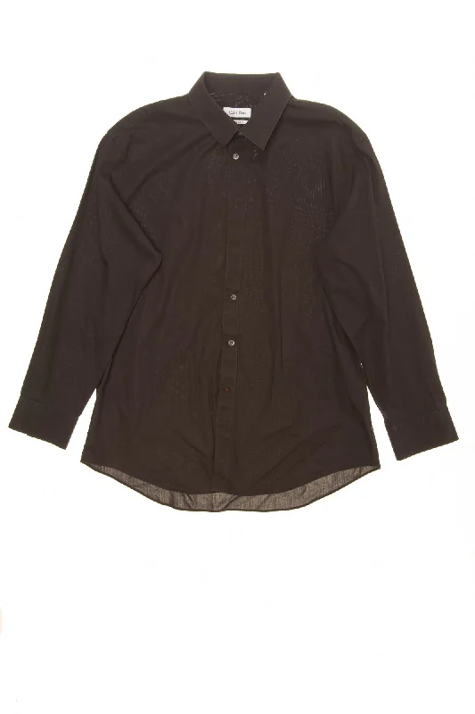 Top Pick Calvin Klein - Dark Gray Long Sleeve Slim Fit Button Up - 17