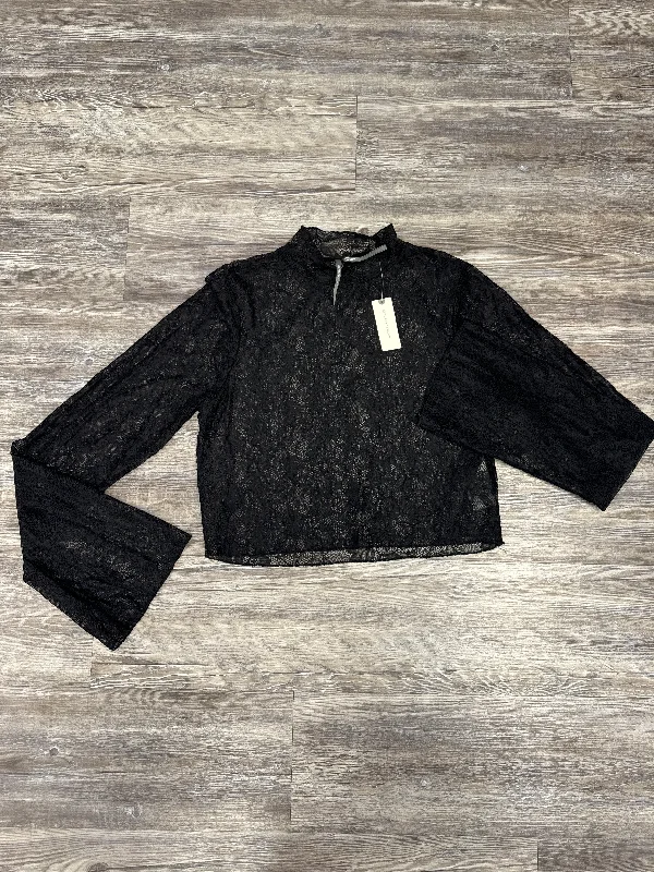 Savings Galore Top Long Sleeve By Anthropologie In Black, Size: L