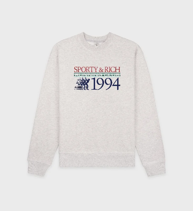 Finish Line Crewneck - Heather Gray/Multi