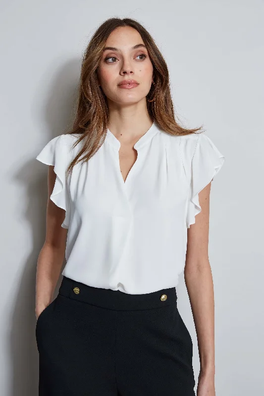 Weekend Specials to Love T-Tahari Flutter Sleeve Shirt