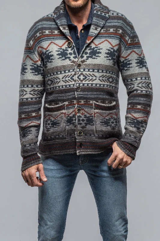 Jekyll Navajo Shawl Jacket In Grey