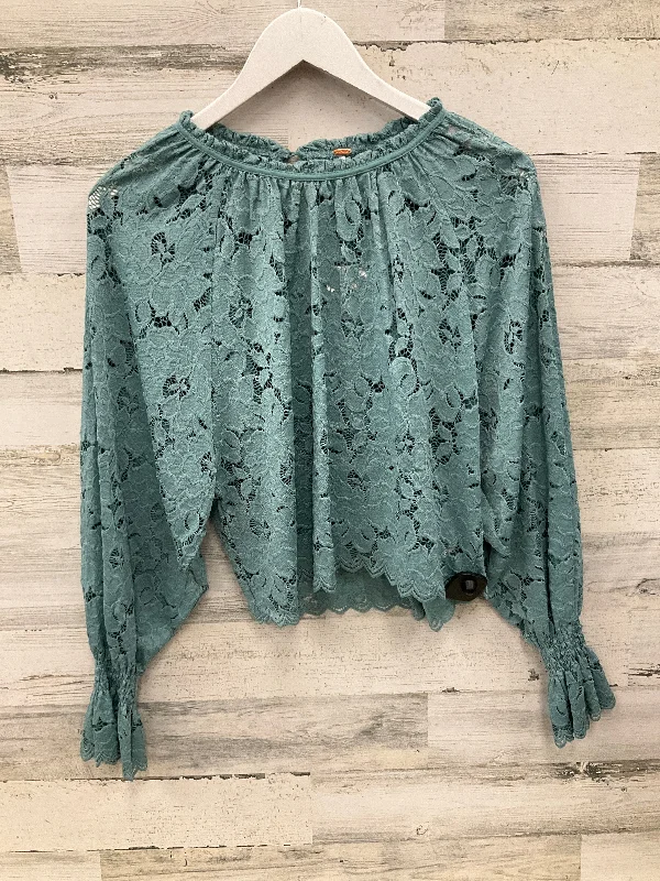 Weekend Savings Sensation Blouse Long Sleeve By Free People In Green, Size: Xs