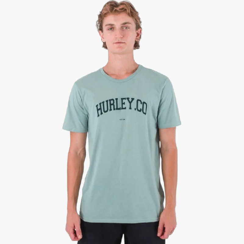 Hurley Mens H20 Dri Authentic Short Sleeve Tee Morning Spruce