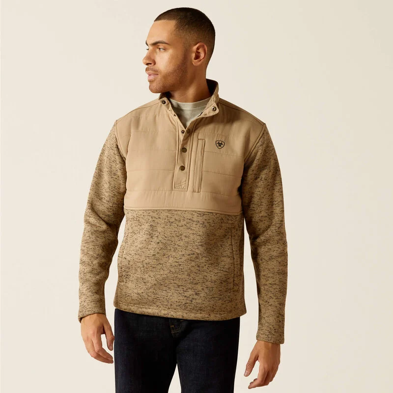 Weekend Discounts Worth Grabbing Ariat Men's Caldwell Reinforced 1/2 Snap Sweater in Chinchilla Weekend Discounts Worth Grabbing Ariat Men's Caldwell Reinforced 1/2 Snap Sweater in Chinchilla