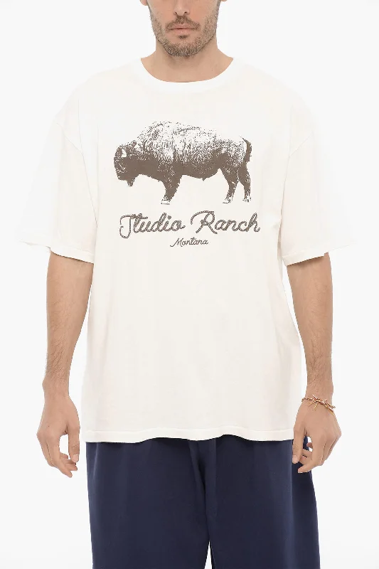 1989 Studio Front Printed STUDIO RANCH Crew-neck T-Shirt