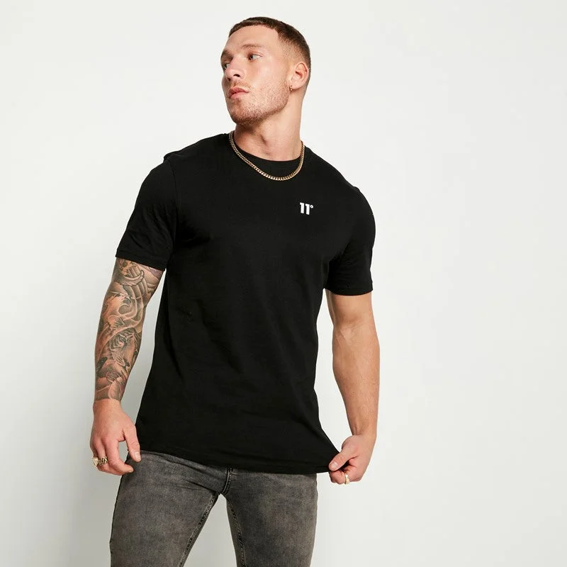 Price Cut 3 Pack Essential Muscle Fit Short Sleeve T-Shirts - Black / Black / Black