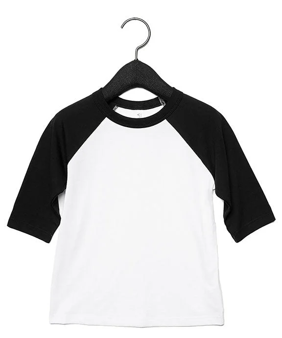 Stock Clearance 3200T - Bella + Canvas Toddler 3/4-Sleeve Baseball T-Shirt