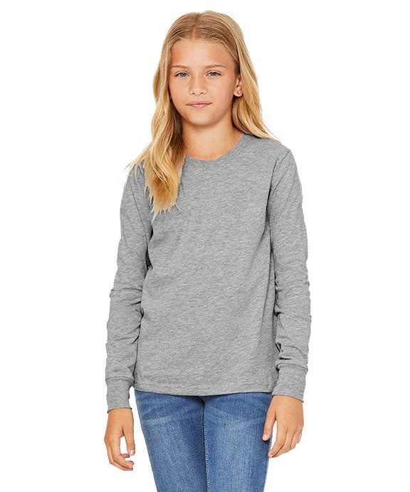 Extra Discount 3501YCV - Bella + Canvas Youth Heather CVC Long-Sleeve T-Shirt